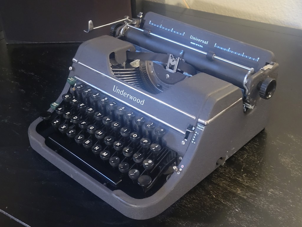 Charcoal Underwood Universal typewriter